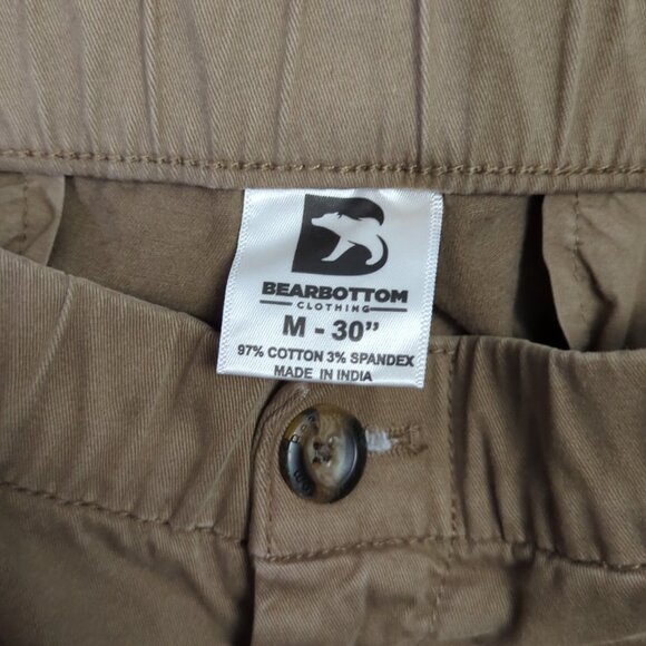 Bearbottom Pants Men's M Brown Stretch Chino Pant 30" - Picture 9 of 10